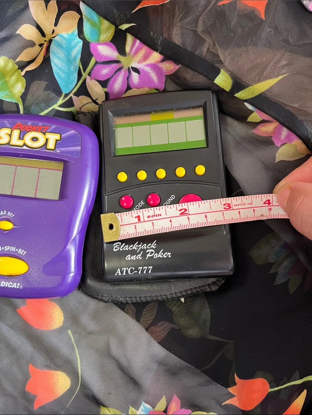Purple Pocket Slot Electronic Handheld Game by